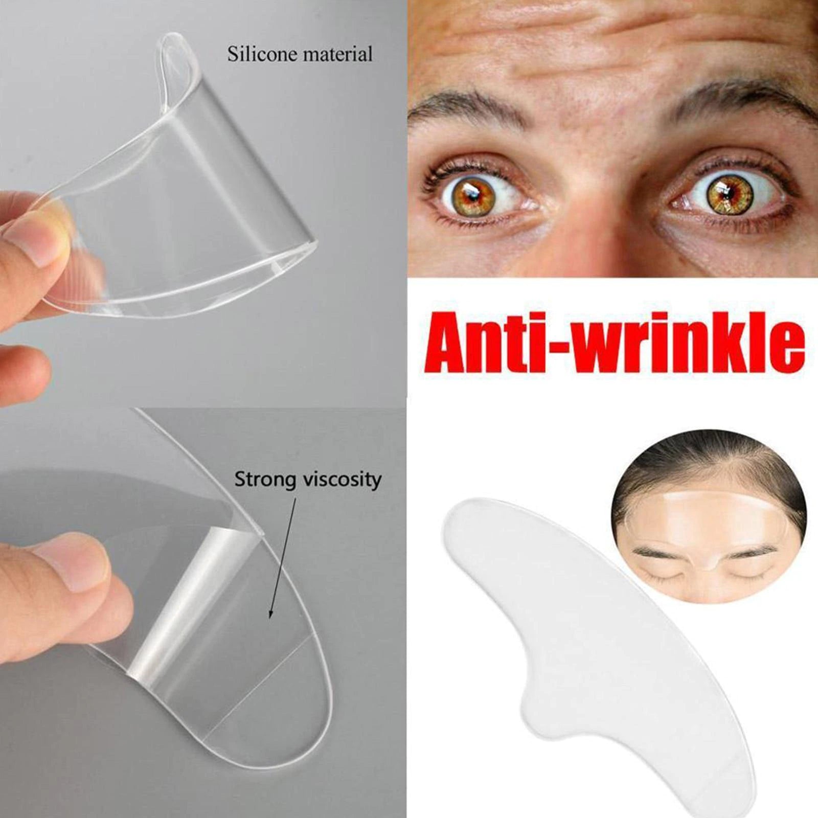 Anti Wrinkle Forehead Patch Forehead Line Removal Gel Patch Eye Mask Firming Lift up Mask Stickers Anti-Aging Face Skin Care