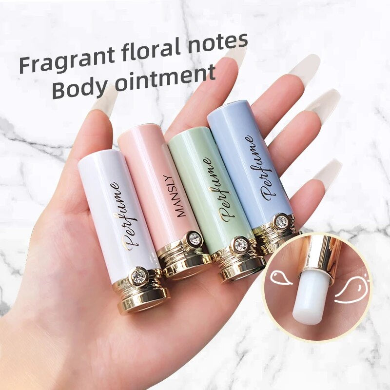 Solid Perfumes Balm Men Women Light Fragrances Long Lasting Natural Fresh Deodorant Perfume Portable Mini Body Solid Balm Gift