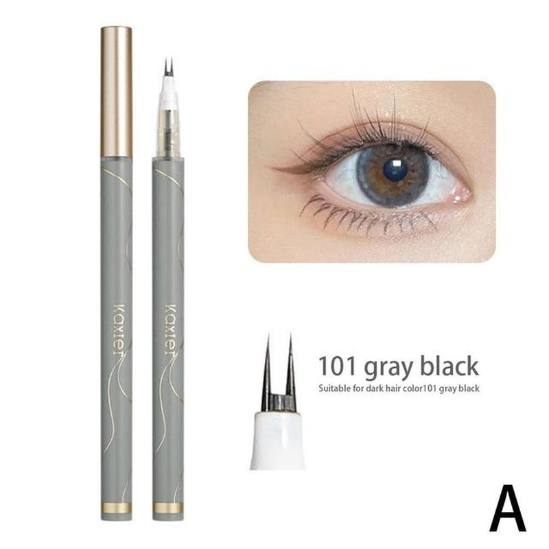 Double Tip Lower Eyelash Pencil Waterproof Liquid Eyeliner Makeup for Women Quick Drying Long Lasting Smooth Eye Liner