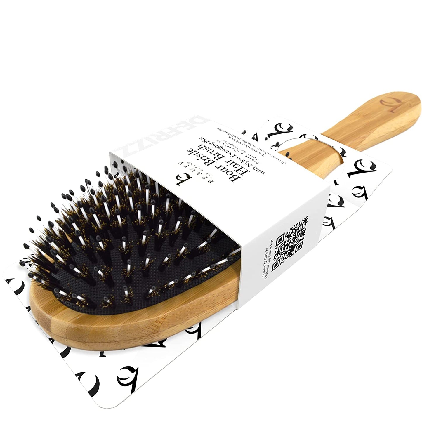 Boar Hair Brush for Fine Hair - Boar Bristle Hair Brush for Thick Hair - Boar Brush for Fine Hair - Mens Hair Brush for Thin Hair - Boars Hair Brush for Women - Boar Brush with Pins