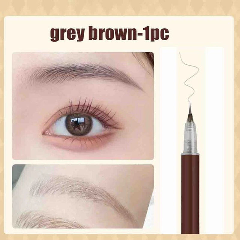 1/2PCS Waterproof Liquid Eyebrow Pencil Easy to Color Sweat-Proof Eyebrow Pen 0.01MM Ultra Thin Head Eye Makeup Cosmetic