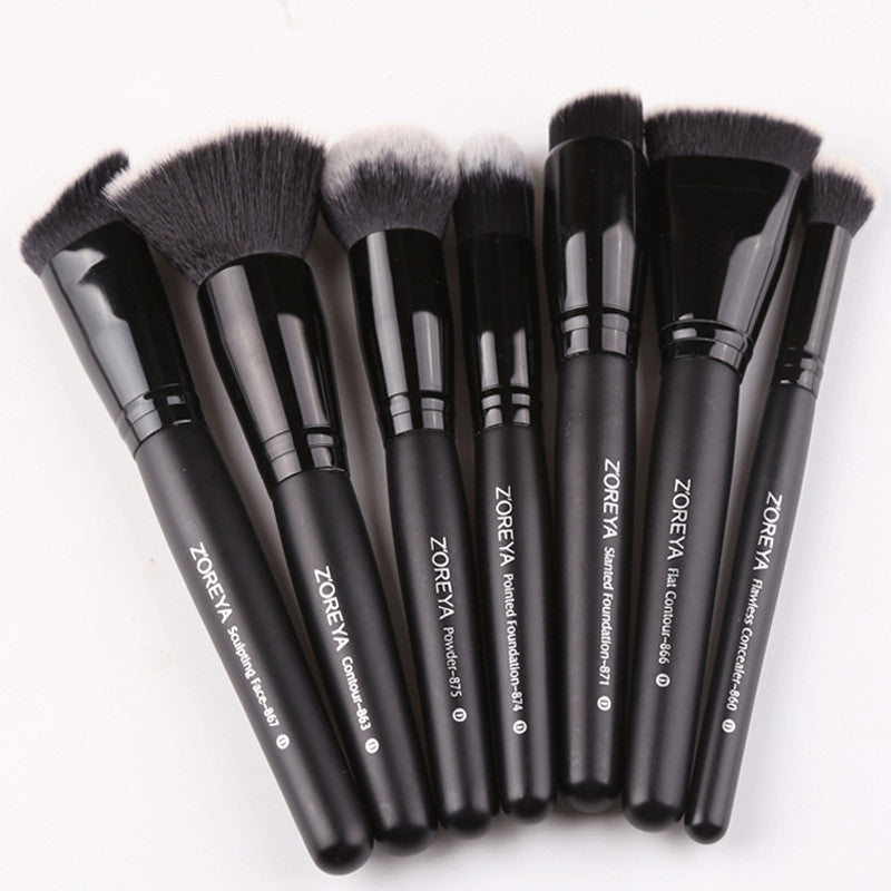 Black Makeup Brushes Set Eye Face Cosmetic Foundation Powder Blush Eyeshadow Kabuki Blending Make up Brush Beauty Tool