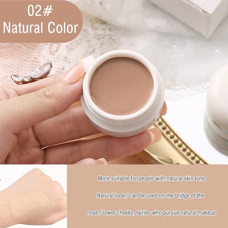 Concealer Foundation Cream Waterproof Long Lasting Deep Complexion Dark Circles Acne Marks Cover Spots Moisturize Face Makeup